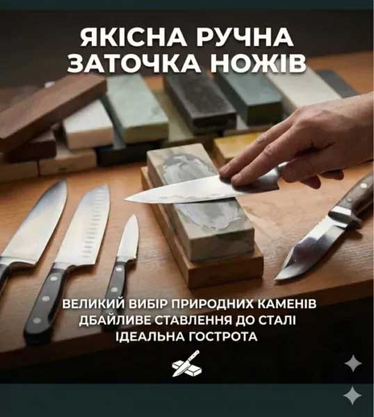 Ручна заточка ножів у Миргороді